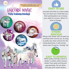 Magic Potty Stickers | Unicorn Design