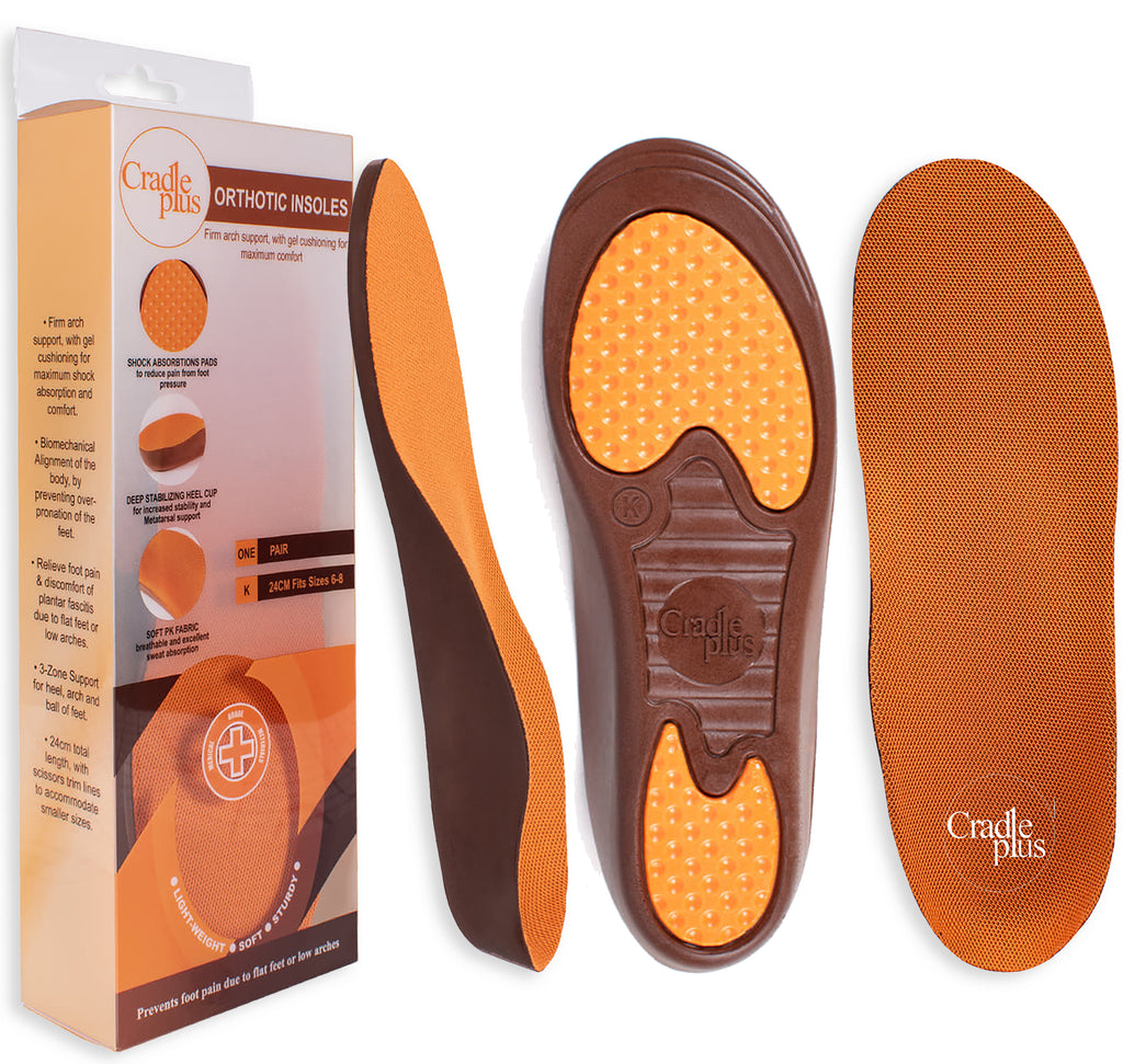 Memory Foam Orthopedic Shoe Insoles - Arch Support For Pain Relief, Unisex For Trainers & Shoes