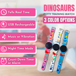 3D Dino Potty Training Watch (Pink)