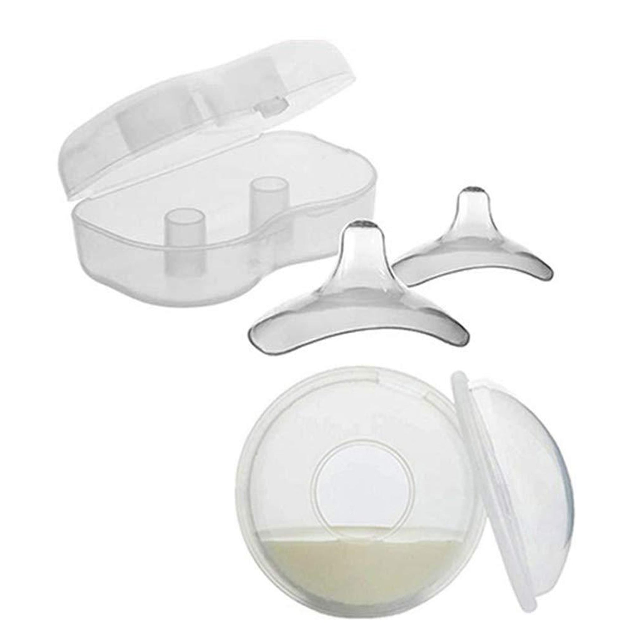 Nipple Shield & Milk Collector for Breastmilk - Breast Feeding Essentials  W/Breast Shells Milk Collector Nipple Protector for Breastfeeding Breast