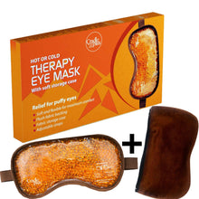 Hot and Cold Gel Bead Therapy Eye Mask for Puffy Eyes