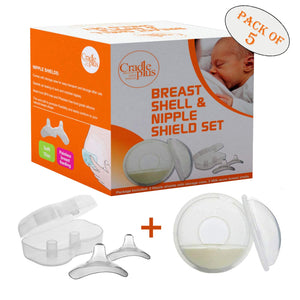 Breast Shell & Nipple Shield Set | Pack of 5
