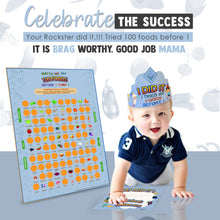 Cradle Plus 100 Foods Before 1 Scratch Off Poster - Blue