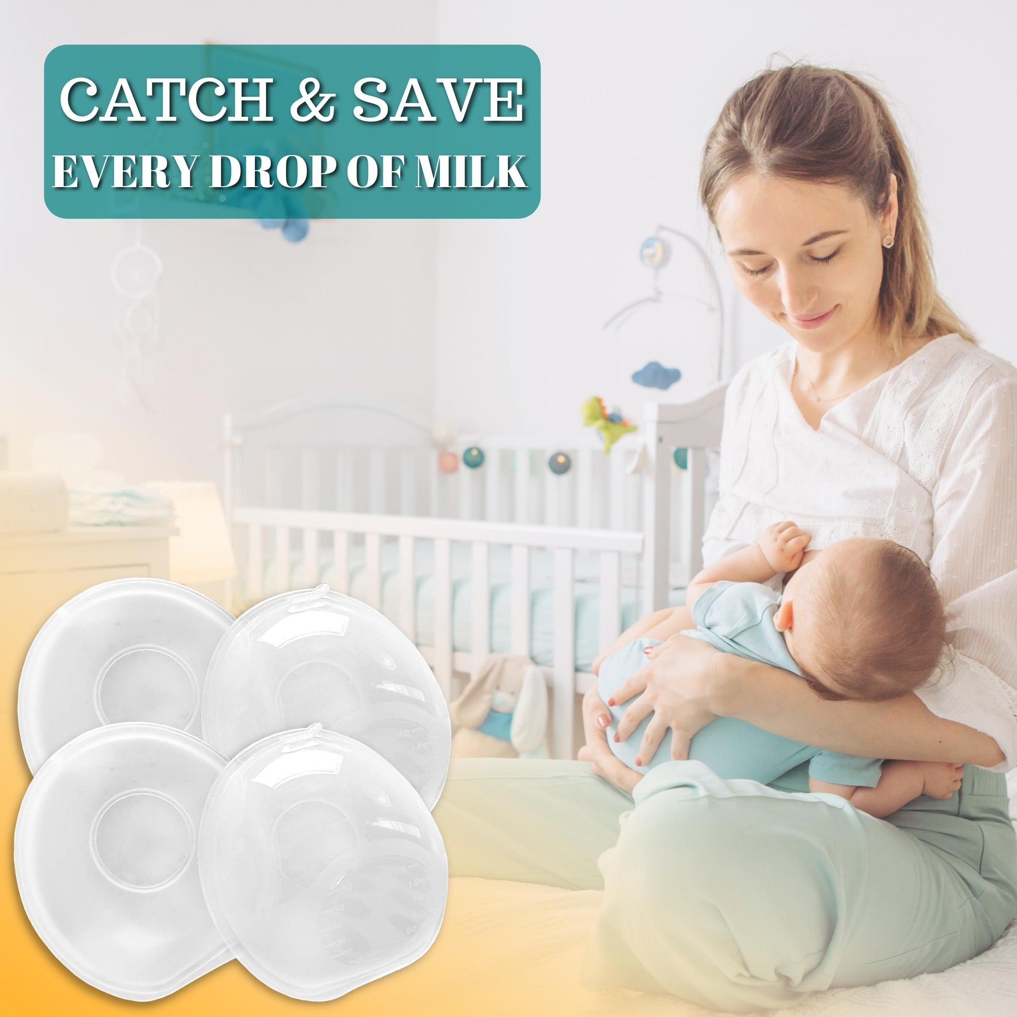 Nipple Shield & Milk Collector for Breastmilk - Breast Feeding Essentials  W/Breast Shells Milk Collector Nipple Protector for Breastfeeding Breast
