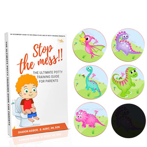 Magic Potty Stickers | Pink Dino