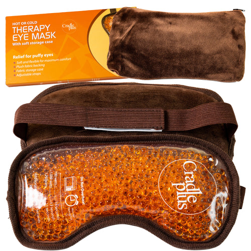 Hot and Cold Gel Bead Therapy Eye Mask for Puffy Eyes